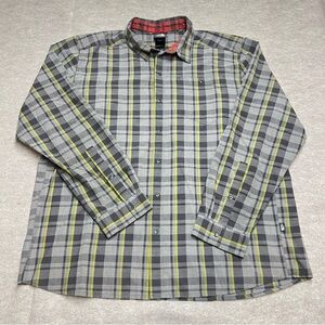 Gorpcore Cabincore North Face Button Up Shirt XL Snap Plaid Outdoor Hiking Camp
